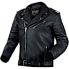 Ozone Classic Ramones Modern Leather Jacket - Black