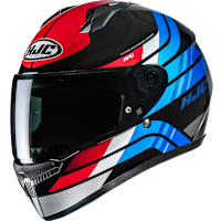 HJC C10 - Hiper White / Blue / Red