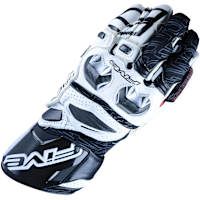 Five RFX Race Gloves - White / Black