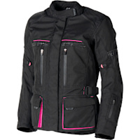 DXR Ladies Roadtrip Textile Jacket - Black / Pink