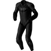 RST Tractech Evo D3O One Piece Leather Suit - Black / Black