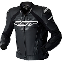 RST Tractech Evo D3O Leather Jacket - Black / White