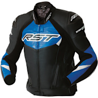 RST Tractech Evo D3O Leather Jacket - Black / Blue