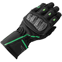 RST S1 Summer Leather Gloves - Black / Fluo Green