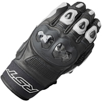 RST Freestyle 3 D3O Leather Summer Gloves - Black / White