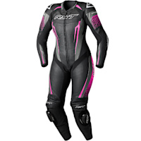 RST Ladies Tractech Evo D3O One Piece Leather Suit - Black / Pink