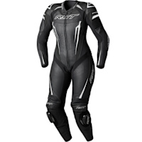 RST Ladies Tractech Evo D3O One Piece Leather Suit - Black / White