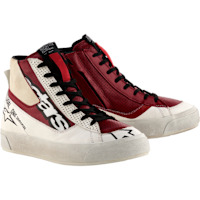 Alpinestars Stella Stated Flair Riding Shoes - White / Rio Red