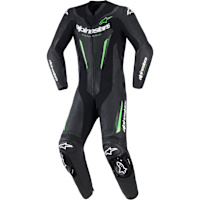 Alpinestars GP Force V2 Leather 1 Piece Suit - Black / Green