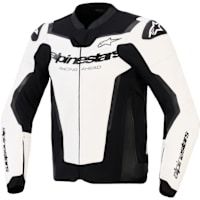 Alpinestars GP Force V2 Leather Jacket - White / Black