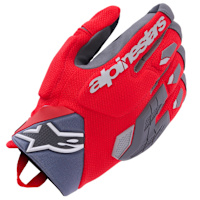 Alpinestars Durack Gloves - Bright Red / Walnut
