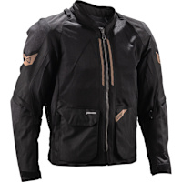 Leatt ADV 4.5 FlowTour Short Jacket - Stealth Black / Grey