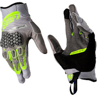 Leatt ADV 5.5 HydraDri Textile Short Gloves - Hi-viz Yellow