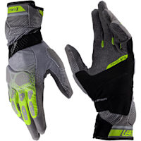 Leatt ADV 5.5 X-Flow Textile Gloves - Hi-Viz Yellow