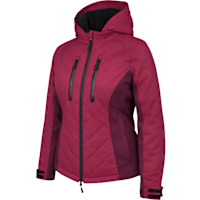 Spada Ladies Bella WP Quilted Textile Jacket - Port Red