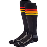 Klim Aggressor V4 Vented Socks - Gameday / Black / Fiery Red / Ember Orange