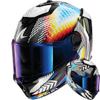 Shark Spartan GT Pro Carbon - Sthyr Black / White / Rainbow