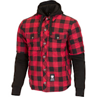 Merlin Deadwood Over Shirt Hoody - Black / Red