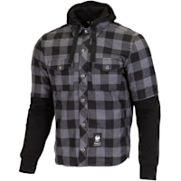 Merlin Deadwood Over Shirt Hoody - Black / Grey