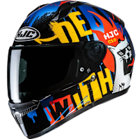 HJC C10 - Fop Blue / Fluo White
