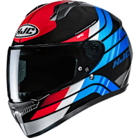 HJC C10 - Hiper White / Blue / Red