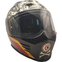 Simpson Venom ECE 22.06 - Tattoo Black / Chrome