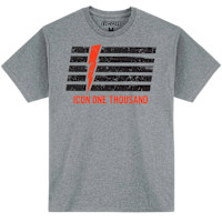 Icon Invasion Stripe Tee - Grey Heather