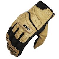 Icon Ladies Superduty 3 CE Textile Gloves - Tan