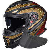 SMK Agnar - Cyborg Matt Black / Gold / Red