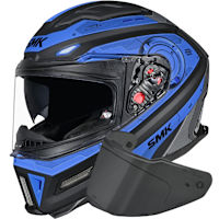 SMK Agnar - Cyborg Matt Black / Blue / Grey