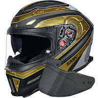 SMK Agnar - Cyborg Matt Black / Gold / Chrome