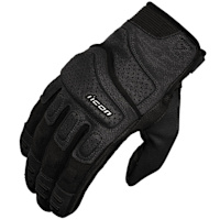Icon Ladies Superduty 3 CE Textile Gloves - Black