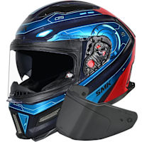 SMK Agnar - Cyborg Black / Teal / Red