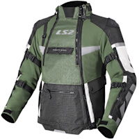 LS2 X-Master Textile Jacket - Black / Green / Grey