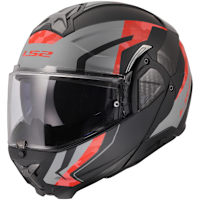 LS2 Advant II - Glide Matt Black / Grey / Red