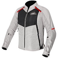LS2 Breeze Textile Jacket - Grey / Black / Red