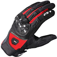 LS2 Atom Gloves - Black / Red