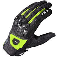 LS2 Atom Gloves - Black / Hi-Vis Yellow