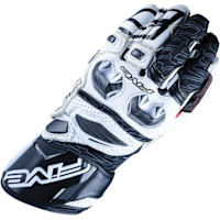 Five RFX Race Gloves - White / Black
