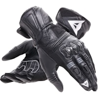Dainese Ladies Reacto Carbon Long Leather Gloves - Black / Anthracite