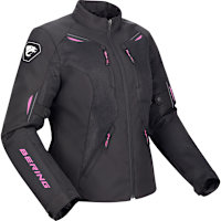 Bering Ladies Brazilia Textile Jacket - Black / Fuchsia 