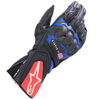 Alpinestars FQ20 SP-8 V3 Monster Leather Gloves - Black / Blue / Bright Red / Green