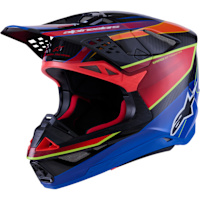 Alpinestars Supertech M10 Era - Gloss Blue / Red / Fluo Yellow