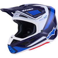Alpinestars S-M7 Rise - Gloss Blue / White