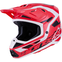 Alpinestars S-M7 Deed - Gloss Red / Black / White