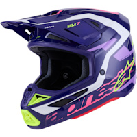 Alpinestars S-M7 Deed - Gloss Purple / Pink