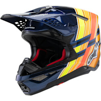 Alpinestars Supertech M10 TLD Edition 25 - Gloss Dark Blue / Orange / Fluo Yellow / Red