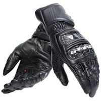 Dainese Druid 4 Leather Gloves - Black / Black / Grey