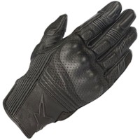 Alpinestars Mustang V2 Leather Gloves - Black / Black