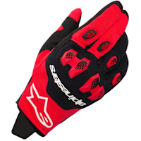 Alpinestars Pro-Dura Textile Gloves - Bright Red / Black